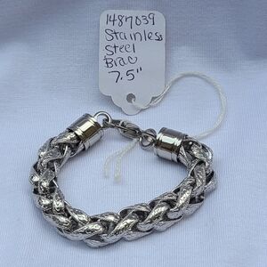 Stainless Steel Braided Bracelet (NWOT)